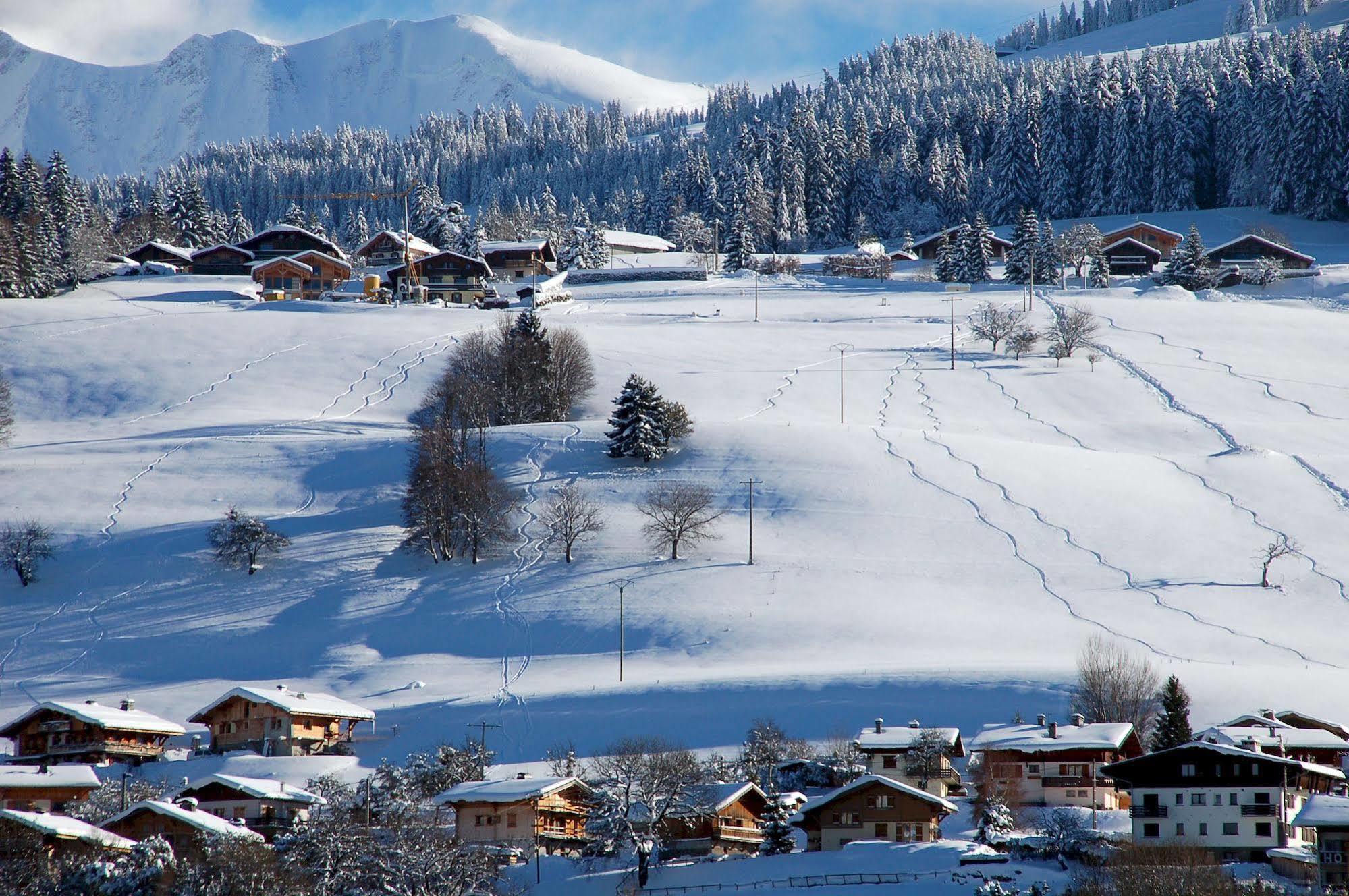 Hotel Le Caprice Des Neiges Combloux Kültér fotó